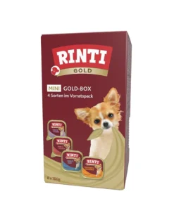 RINTI Gold Mini Multibox 8x100 g cibo umido per cani adulti di piccole razze