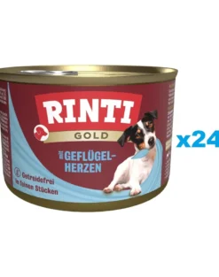 RINTI Gold Poultry Hearts Mini cuori di pollame per piccole razze 24x185 g