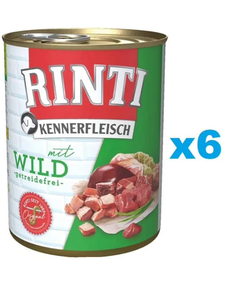 RINTI Kennerfleisch Game selvaggina 6 x 400g