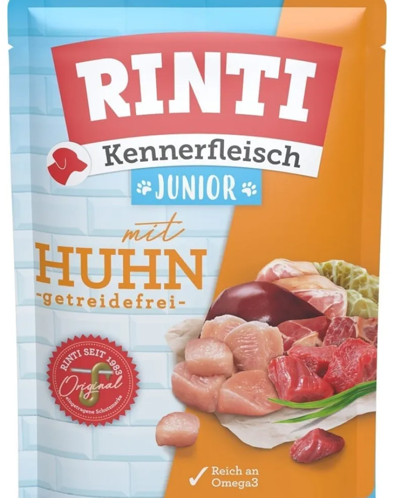 RINTI Kennerfleisch Junior Chicken Pollo bustina 400 g