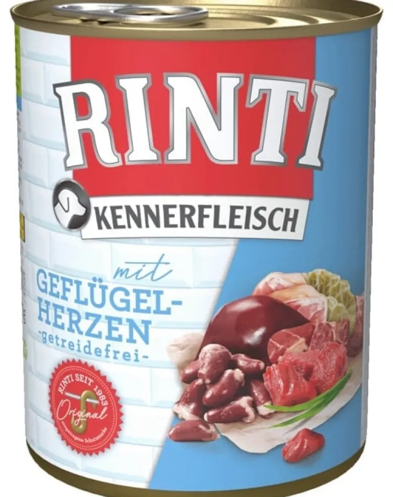 RINTI Kennerfleisch Poultry hearts cuori di pollame 6 x 400g