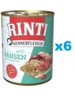 RINTI Kennerfleisch Rumen con il rumine 6 x 800g
