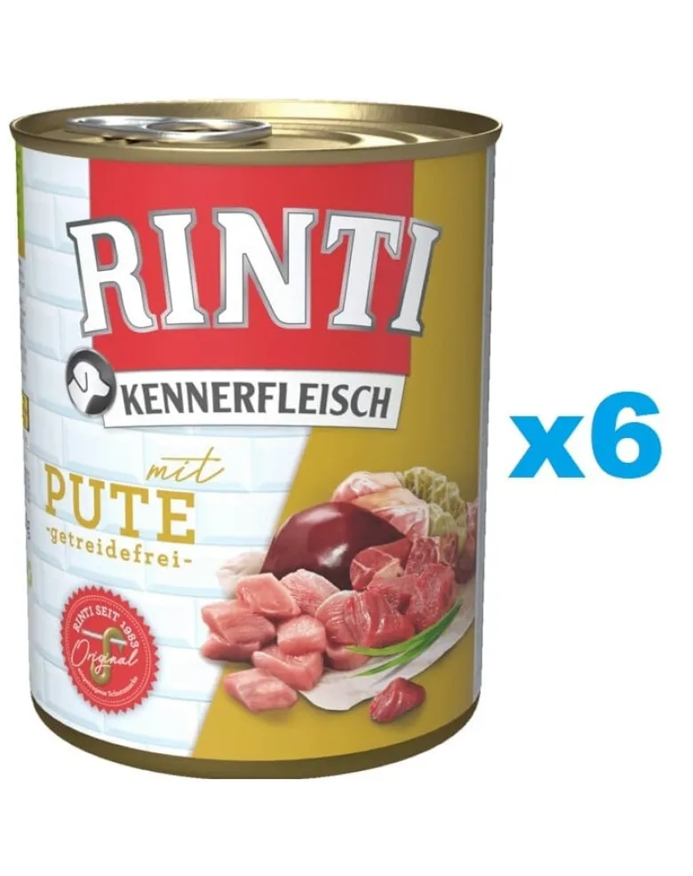 RINTI Kennerfleisch Turkey tacchino 6 x 800g