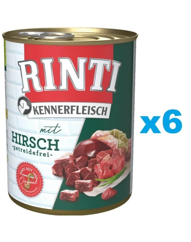 RINTI Kennerfleisch Venison cervo 6 x 800g
