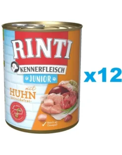 RINTI Kennerfleish Junior Chicken con pollo per cuccioli 12 x 400g