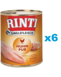 RINTI Singlefleisch Chicken Pure pollo monoproteico 6 x 800g