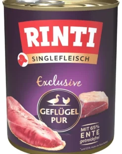 RINTI Singlefleisch Exclusive Poultry Pure alimento monoproteico pollame 800g