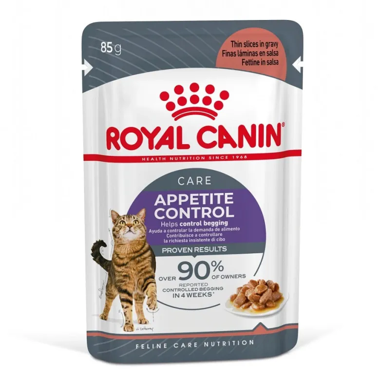 ROYAL CANIN Appetite Control Gravy 24x85 g Cibo umido per gatti adulti con un appetito eccessivo