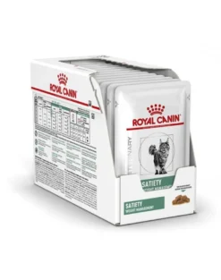 ROYAL CANIN Cat Satiety Weight Management 12 x 85g cibo umido in salsa per gatti adulti in sovrappeso o obesi