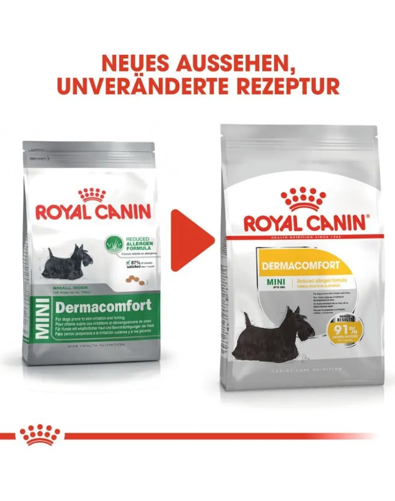 ROYAL CANIN CCN Mini Dermacomfort crocchette secche per cani adulti di piccola taglia con pelle sensibile e soggetta a irritazioni 3 kg