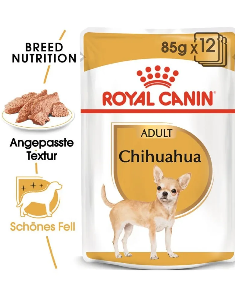 ROYAL CANIN Chihuahua Adult 4x12x85g cibo umido specifico per cani Chihuahua adulti