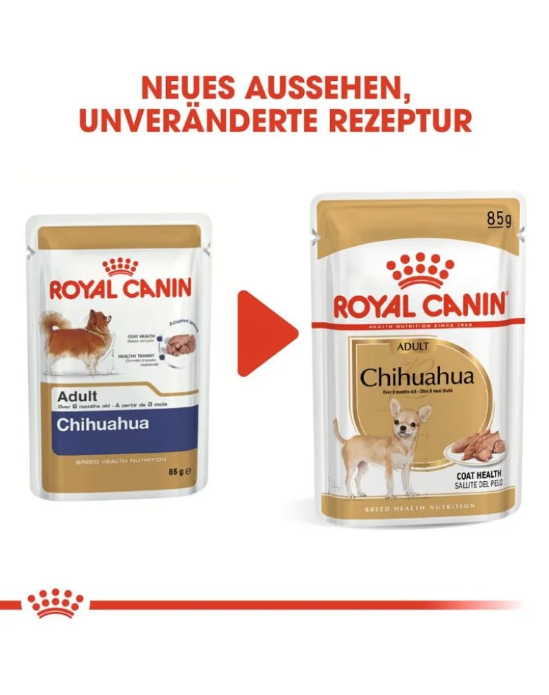 ROYAL CANIN Chihuahua Adult 4x12x85g cibo umido specifico per cani Chihuahua adulti