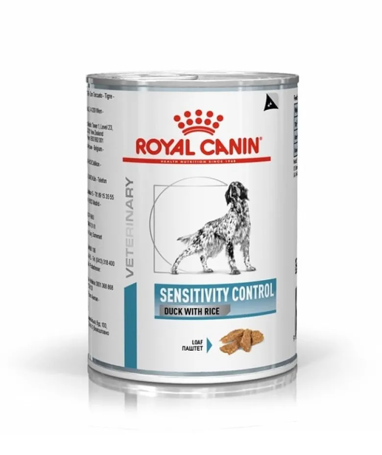 ROYAL CANIN Dog sensitivity control duck 12 x 410 g cibo umido per cani adulti con reazioni alimentari avverse
