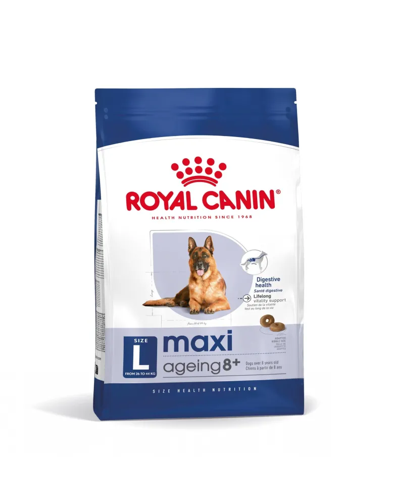 ROYAL CANIN Maxi Ageing 8+ 15 kg cibo secco per cani maturi di età superiore agli 8 anni, razze di taglia grande