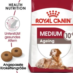ROYAL CANIN Medium Ageing 10+ 30 kg (2 x 15 kg) cibo secco per cani maturi di età superiore ai 10 anni, razze di media taglia
