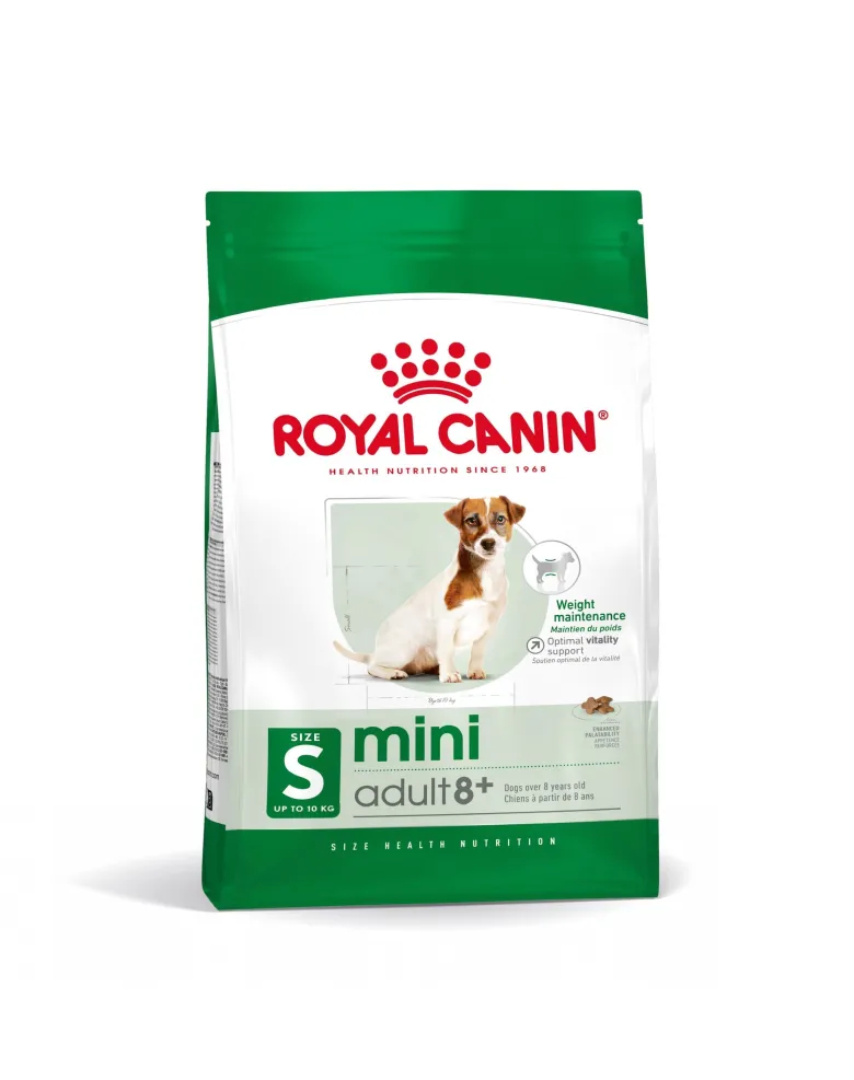 ROYAL CANIN Mini Adult 8+ 2 kg per cani anziani da 8 a 12 anni di età, razze di piccola taglia x 7