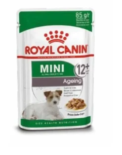 ROYAL CANIN Mini ageing 8+ 48x85 g cibo umido in salsa per cani maturi di età superiore ai 8 anni, razze di piccola taglia