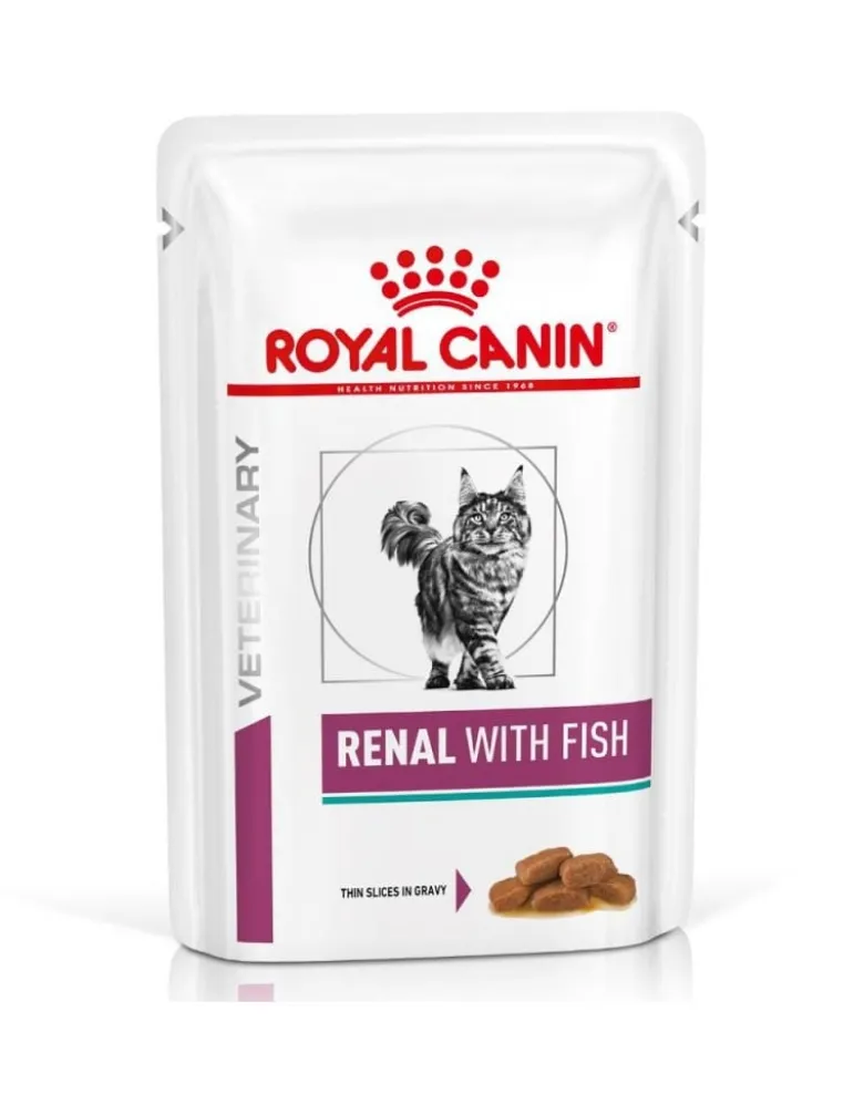 ROYAL CANIN Renal Feline Fish 12 x 85g + Beef 12 x 85g