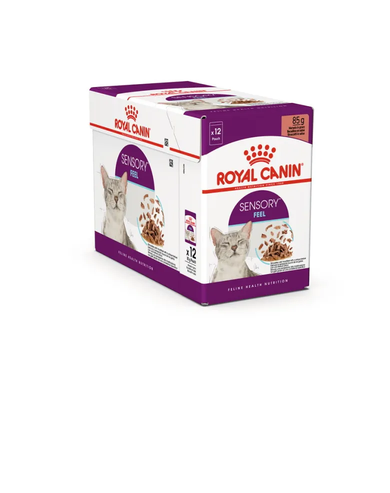 ROYAL CANIN Sensory Feel gravy 48x85 g pezzi di salsa per gatti adulti per stimolare la percezione della consistenza