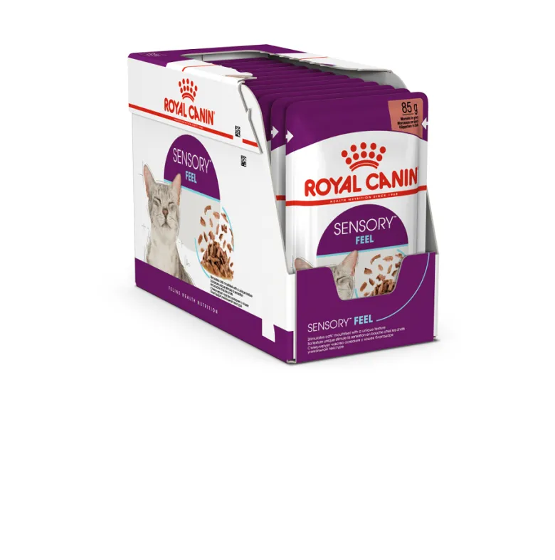 ROYAL CANIN Sensory Feel gravy 48x85 g pezzi di salsa per gatti adulti per stimolare la percezione della consistenza