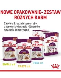 ROYAL CANIN Sensory Smell gravy 12x85 g pezzi in salsa per gatti adulti che stimolano le esperienze olfattive
