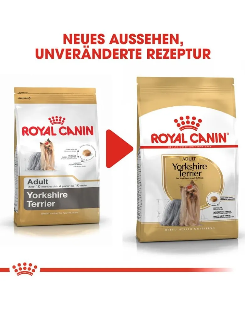 ROYAL CANIN Yorkshire Terrier Junior 7.5 kg + alimentazione successiva 0.5kg
