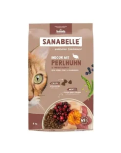 SANABELLE Indoor Faraona 8 kg per gatti che vivono in casa