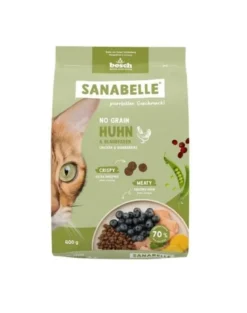 SANABELLE No Grain Pollo 400 g alimento secco senza cereali per gatti