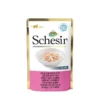 SCHESIR Alimento complementare per gatti a base di pollo e prosciutto 50 g