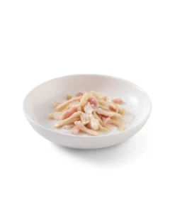 SCHESIR Alimento complementare per gatti a base di pollo e prosciutto 50 g