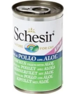 SCHESIR Filetti di pollo con aloe vera per gattini 140g