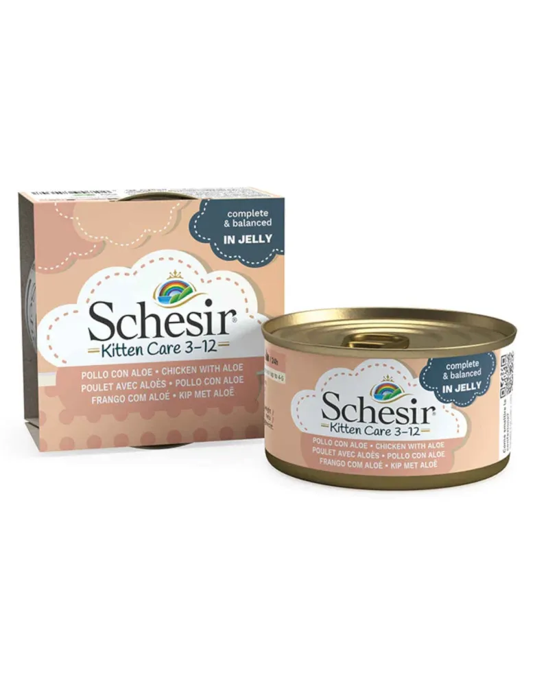 SCHESIR Pollo con Aloe Vera per gattini 85g