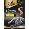 SHEBA Creamy Snacks cremosa prelibatezza per gatti con pollo 4x12g