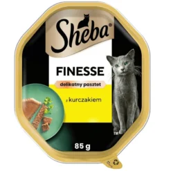 SHEBA Finesse Mousse di pollo in vaschetta 22x85g alimento umido completo per gatti adulti