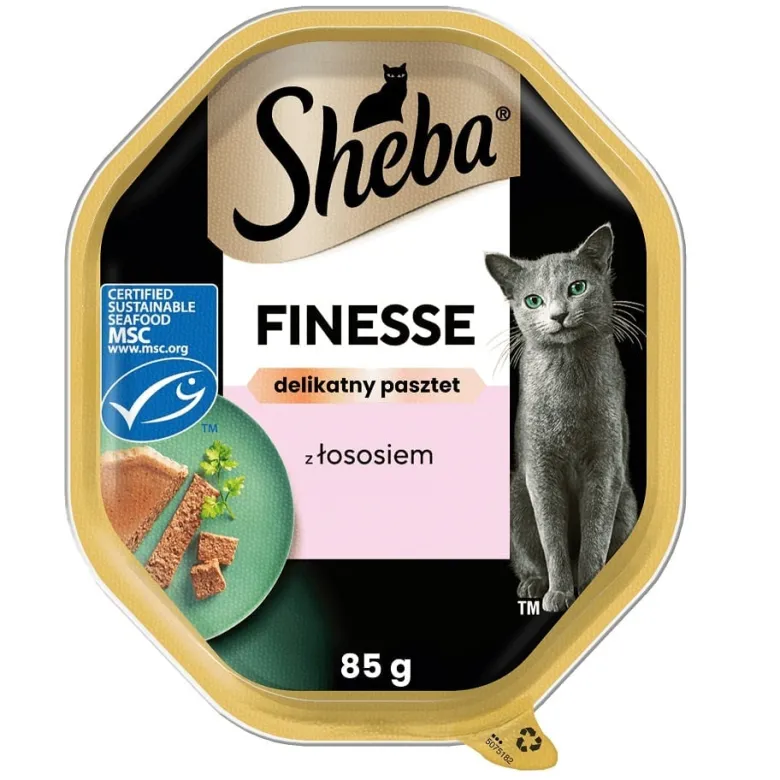 SHEBA Finesse Mousse in vaschetta 22x85g alimento umido completo per gatti adulti
