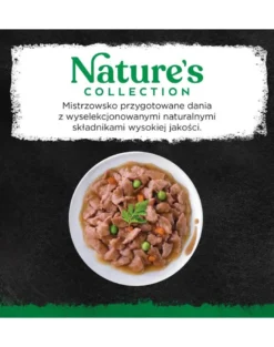SHEBA Nature’s Collection in vaschetta 22x85g Alimento umido completo per gatti adulti bocconcini con salmone guarniti con piselli in salsa