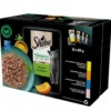 SHEBA Nature’s Collection Selezione di sapori 12x85 g Alimento umido completo per gatti adulti, bocconcini in salsa con pollo, tacchino, tonno, salmone
