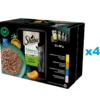 SHEBA Nature’s Collection Selezione di sapori 48x85 g Alimento umido completo per gatti adulti, bocconcini in salsa con pollo, tacchino, tonno, salmone