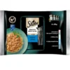 SHEBA Selection Select Slices Sapori di pesce 4x85g Alimento umido completo in salsa per gatti bocconcini con salmone e merluzzo nero, pesce bianco, pesce oceanico, merluzzo
