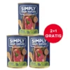 SIMPLY FROM NATURE Cibo umido per cani Cervo con grano saraceno 400 g (2+1 GRATIS)