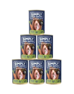 SIMPLY FROM NATURE Cibo umido per cani fagiano e carote 6 x 400g