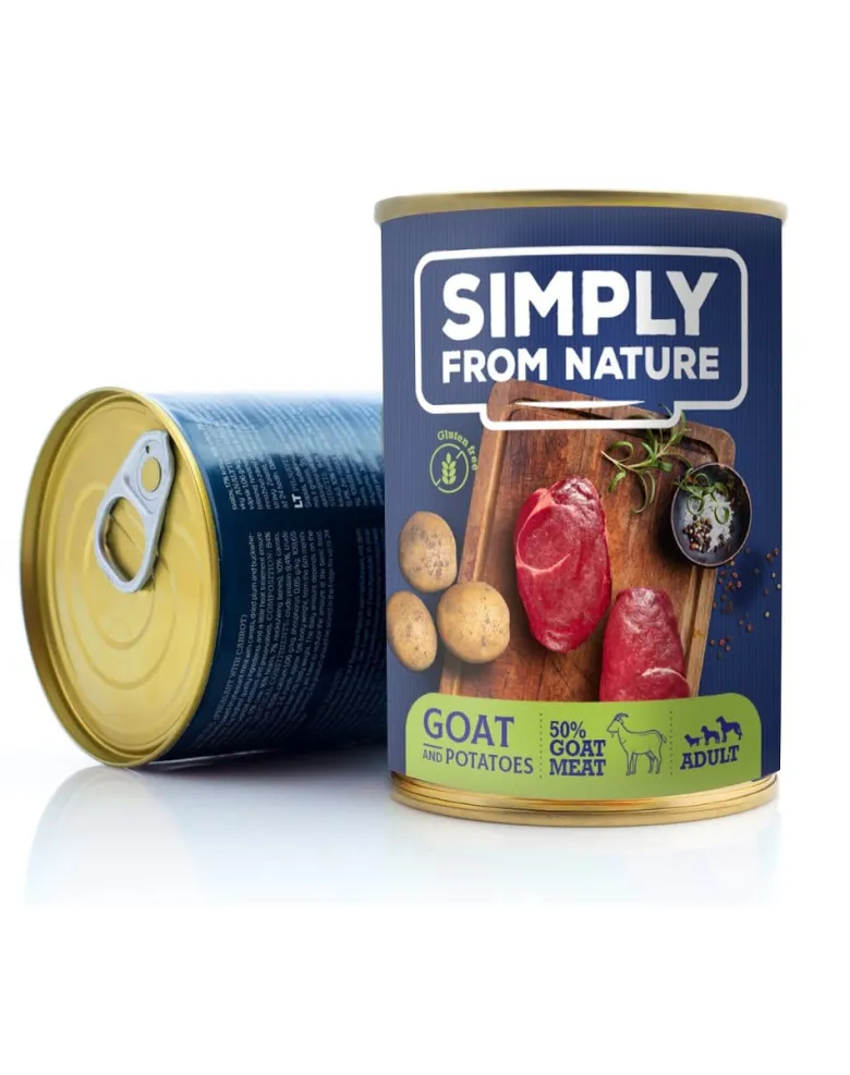 SIMPLY FROM NATURE Cibo umido per cani mix gusti 6 x 400g