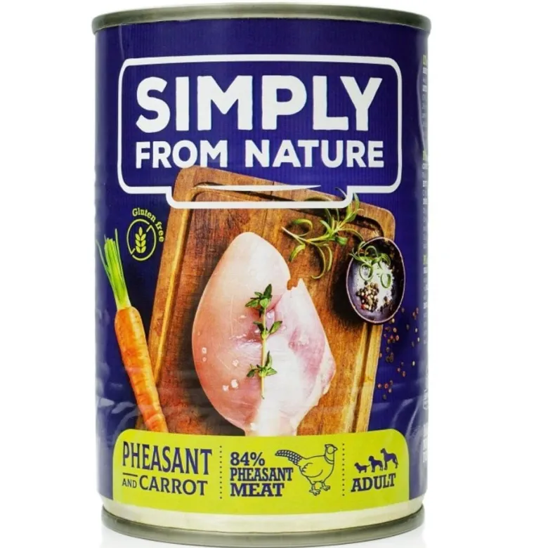 SIMPLY FROM NATURE Cibo umido per cani mix gusti 6 x 400g