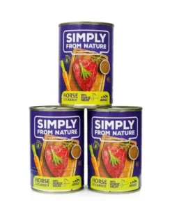 SIMPLY FROM NATURE Cibo umido senza cereali per cani di tutte le razze e le età3 x 400g
