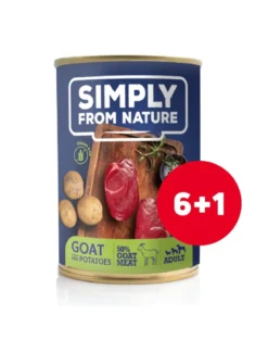 SIMPLY FROM NATURE senza cereali - Capra e patate 6 x 400 g + 1 GRATIS