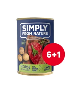 SIMPLY FROM NATURE senza cereali - Cavallo e patate 6 x 400 g + 1 GRATIS