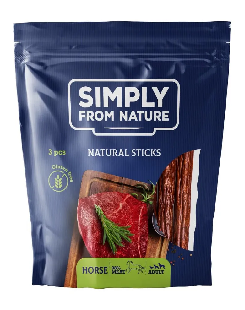 SIMPLY FROM NATURE Sigari di carne di cavallo naturale 3 pz.
