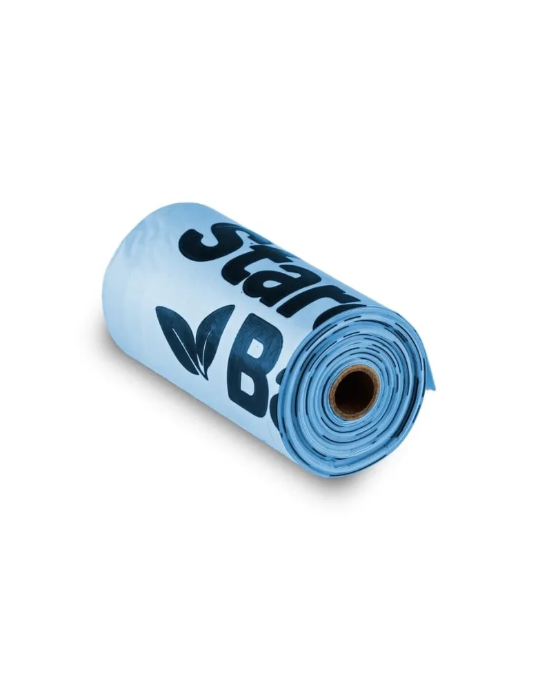 STARCH BAG Sacchetti biocompostabili per feci 1 x 15 pezzi, blu