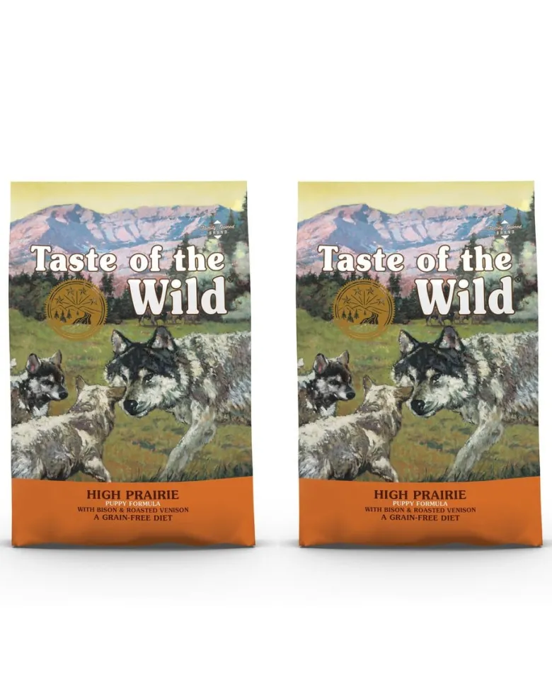 TASTE OF THE WILD High Prairie Puppy 24.4 kg (2 x 12,2 kg) con bufalo e cervo arrosto