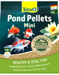 TETRA Pond Pellets Mini 4l Mangime completo per pesci da laghetto di taglia piccola
